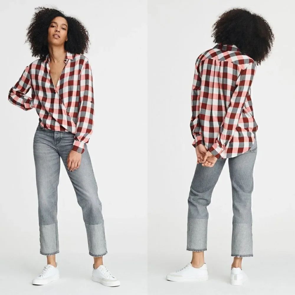 Rag and bone Camille plaid shirt XS